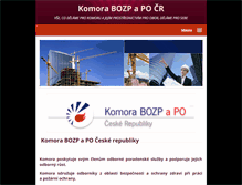 Tablet Screenshot of komora-bozp-po.cz